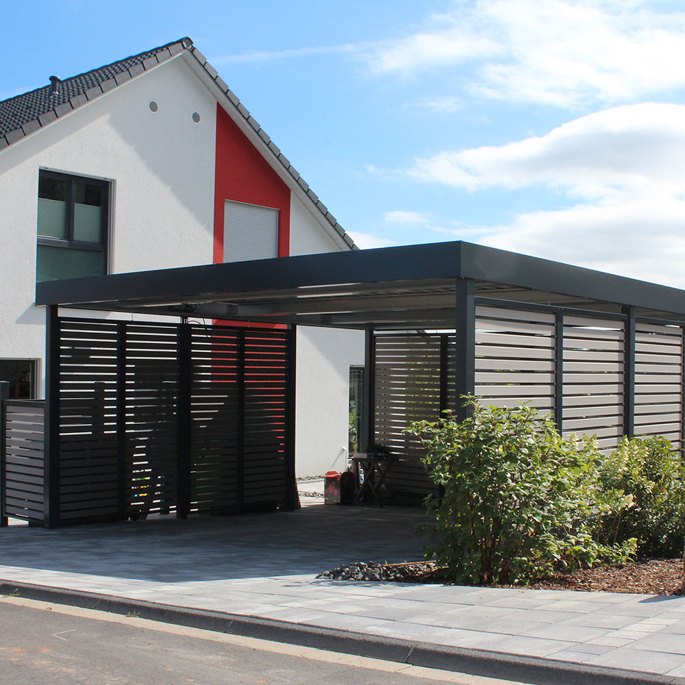 Carport in Anthrazit – HAnRo Montageservice